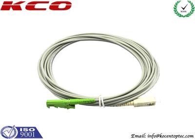 China Rodent-resistant E2000 to SC simplex armored fiber optic patch cables armoured cord jumper for sale