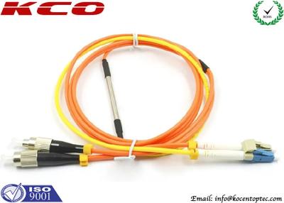 China Mode Condition Fiber Optic Patch Cord / FC to LC Multimode Duplex Fiber Optic Cable for sale