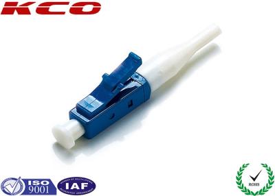 China LC-/UPCfaser-Verbindungsstück-Monomode--Simplexbetrieb für 0,9 3,0 Millimeter-Faser-Flecken verkabelt zu verkaufen