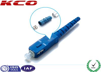 中国 ISO9001のプラスチック光学SC UPC繊維のコネクター0.2dBの低い挿入損失 販売のため