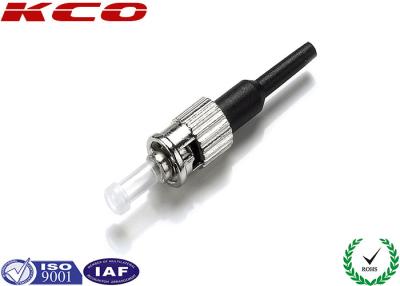 China Un-assebly ST Optical Fiber Connectors 98N Pull Strength Mono Mode 0.9 3.0 mm for sale
