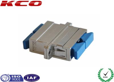 China Duplex SC Fiber Optic Adapters 55dB Return Loss Contains Interconnect Sleeve for sale