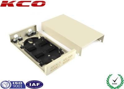 China 55dB ODF Metal FTTH Distribution Box / Optical Fiber Termination Box 24 Fibers for sale