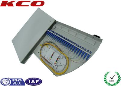 China Rotary FTTB Fiber Optic Terminal Box ODF Fiber Optic Rack Mount Patch Panels for sale