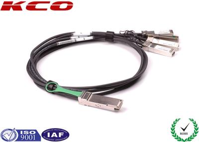 China 26 AWG 4 x 10G QSFP+ aan SFP+-Kabel 40 GBPS Compatibele CISCO H3C JENEVERBES Te koop