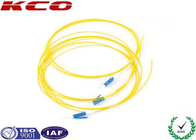 China Cubierta de PVC a una cara del cable de fribra óptica 0.9m m del LC UPC, cable fibroóptico del remiendo en venta