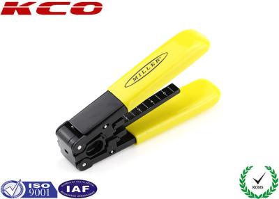 China Zinc Alloy Steel CR12 FTTH Fiber Optic Drop Cable Stripper Fiber Optic Tools for sale