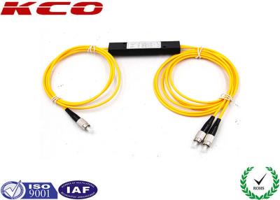 China FC / UPC Single Mode 1310/1550nm Fiber Optic Splitter , Dual Windows 1*2 FBT Coupler Splitter for sale