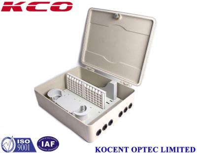China 72 Ports SMC Fiber Optic Terminal Box , Outdoor Wall Pole Mount Ftth Distribution Box Cross Cabinet for sale