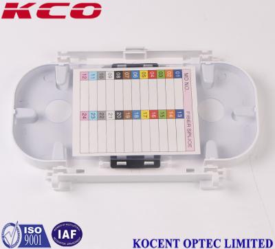 China Fiber Optic Accessories 24 Fiber Optic Terminal Box Splice Tray Grey Color for sale