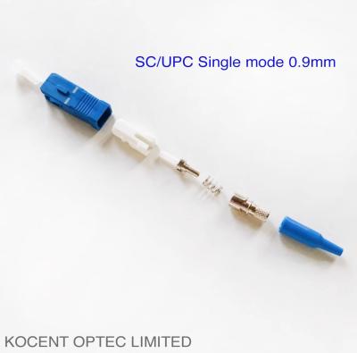 China SC UPC APC 0.9mm 2.0mm 3.0mm Connector For Fiber Optical Patch Cord Pigtail for sale