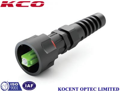 China Black SC/APC Single Mode Single Fiber Optical Patch Cable 7.0mm LSZH PE PVC for sale