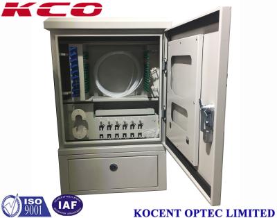 China Outdoor Fiber Optic Cross Connect Cabinet SMC Steel IP67 72 cores 96 cores 144 cores 288 cores for sale