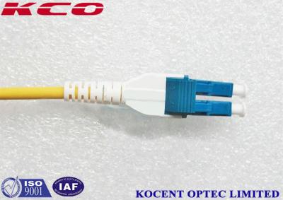 China Cordón de remiendo de la fibra óptica del solo modo OS2 de Uniboot LC 10m el 15m los 20m los 30m LSZH en venta