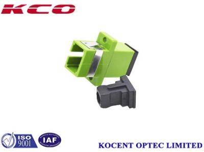 China Compact SC / APC Optical Fiber Adapter With Dust Cap Simplex for sale
