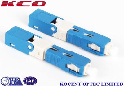 China blue SC /UPC Fiber Optic Fast Connector 2.0mm 3.0mm FTTX Solution Product for sale