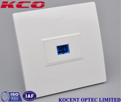 China Lightweight Fiber Optic Terminal Box SC / UPC Simplex End User Home Socket Face Plate for sale