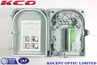 Chine Matériel extérieur optique de PC d'ABS de preuve de l'eau du coffret d'extrémité de fibre de port de FTTH 24 KCO-FDB-24G à vendre