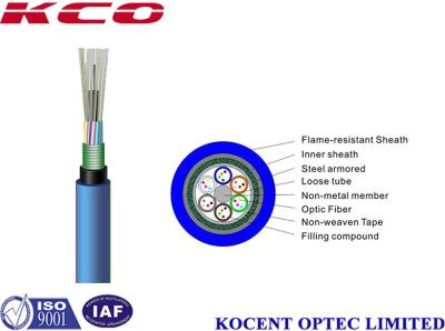 Chine Câble de fibre optique 2km d'exploitation de MGTSV | 3km roulent extérieur avec la couleur bleue à vendre