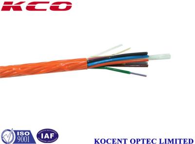 China Material de fibra óptica del solo modo PE del cable de 12 bases para interior/al aire libre en venta