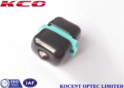 China FTTA FTTH Fiber Optical Adapter Aqua Color Low Insertion Loss With Flange for sale