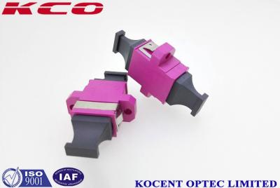 China MPO MTP Optical Fiber Adapter Coupler Violet Color Female - Female With Plastic Material for sale