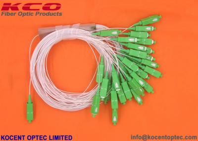 China 1x32 PLC Fiber Optic Splitter Mini 0.9mm 1.0m Pigtail SC/APC For Splitter Box Closure for sale