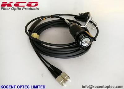 Chine Le tresse optique tactique de fibre de connecteur du récipient YZC de prise de YZC câble noyau 2 4 6 8 12 extérieur de FTTA le 1 à vendre