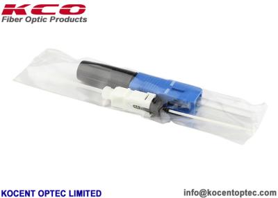 China SC/UPC SOC Hot Melt Splice On Fiber Optical Fast Connector 0.9 2.0 3.0mm G652D G657A for sale