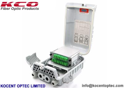 China Outdoor IP65 FTTH 16 Ports Optical Fiber Termination Box White Color KCO-0416 for sale