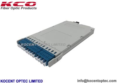 中国 MPO Cassetleのラック マウントのMtpのパッチ・コードDLC多重モードOM3 OM4 OM5 12の港のパッチ盤 販売のため