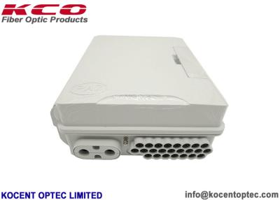 China FTTH Outdoor Fiber Optic Terminal Box Wall / Pole Mounted KCO-FAT-24W 24 Core for sale