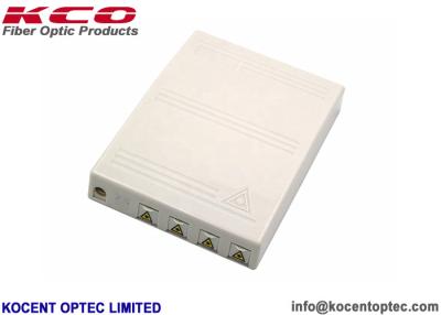 China 4 Port Indoor Optical Termination Box 4 Core Fiber Optic Faceplate KCO-FTB-04M for sale