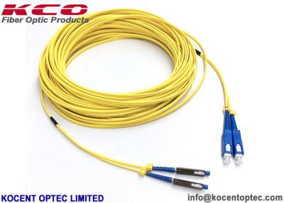 China PVC LSZH TPU Fiber Patch Cords MU UPC APC Optical Jumpers SM G657A1 Duplex Simplex for sale