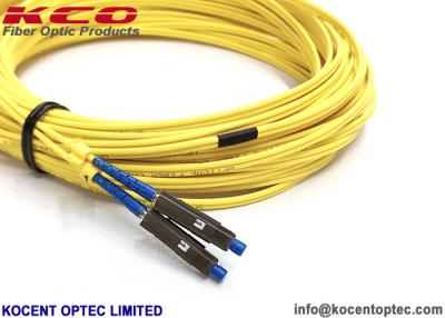 Chine La correction optique de la MU de câble de tresse de fibre du SM millimètre attachent la couverture de PVC LSZH de 2.0mm 1.8mm 1.6mm à vendre