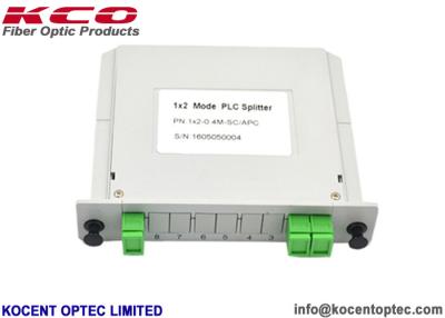 China 1x2 LGX Box Fiber Optical Splitter 1*2 SC/APC Connector For FTTH FTTA Distribution Box for sale