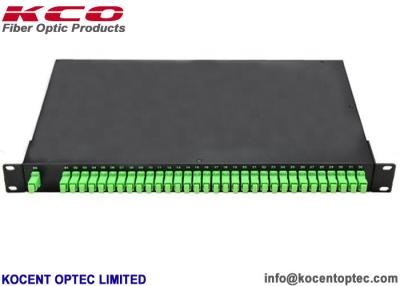 China SC/APC Connector 1*32 Fiber Optic PLC Splitter Patch Panel 1x32 Rack Mount Terminal Box for sale