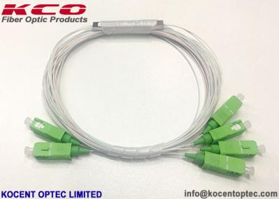 China 0.9mm Faser 2x4 Optikplc-Teiler, optischer PLC-Teiler 2*4 SC/APC zu verkaufen