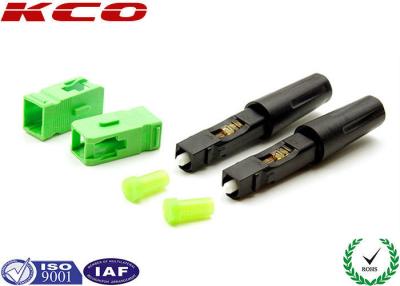 China Fiber Optic Field Quick Assembly Connector SC / APC High Efficiency For 3.0 MM Cables for sale