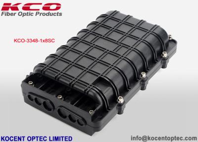 China 1*8 Fiber Optic Splitter 4 Ports KCO-3348-18SC SC UPC Wall Mount Fiber Optic Enclosure Box for sale