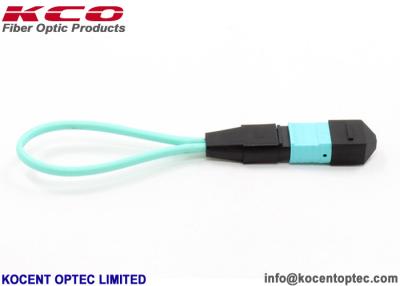 China OM3-300 OM4 MPO MTP Loop Back LSZH Multimode Fiber Patch Cord for sale