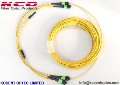 China MPO APC 24fo 48cores G657A1 0.35dB  MTP Fibre Optic Patch Cable for sale