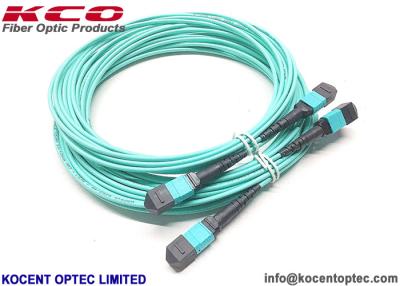 China cabo de fibra ótica do remendo de 48fiber 96fiber OM4 50/125 MPO MTP à venda