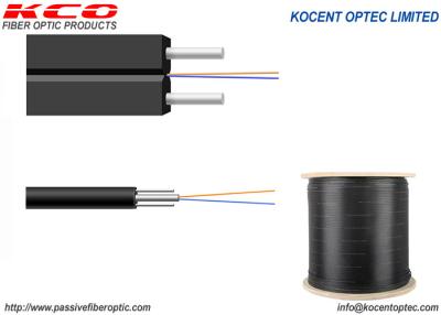 China Cable de descenso de fibra óptica Monomode del PVC LSZH 2core SM G657A FTTH en venta