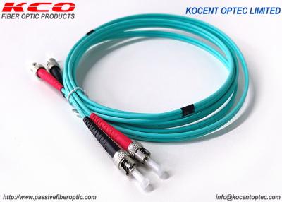 China OM4 OM5 40G 100G Fiber Patch Cord LSZH Duplex Simplex Optic ST for sale