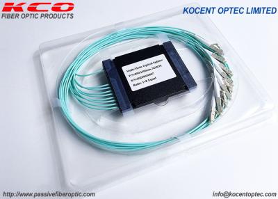 China Multimode OM3 Fiber Optical Coupler Splitter 1*2 1*4 1*8  SC LC FC ST Connector for sale