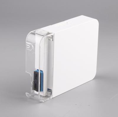China Wallmount 2 Cores SC Duplex Fiber Optic Outlet FTTH Optical Terminal Face Plate Socket for sale