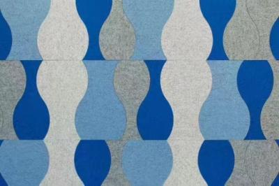 China Tablero acústico fonoabsorbente creativo de la pared de la fibra de poliéster de DIY en venta