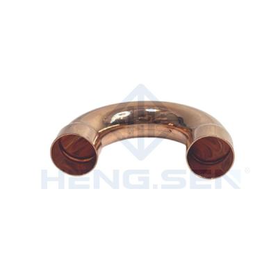 China 1.3/8 180 Degree Refrigeration Pipe Fittings Elbow Welding Connection Practical for sale