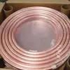 China Round Pancake Coil Refrigeration Copper Tubing 1/4x0.45x15mm Cold Rolled for sale